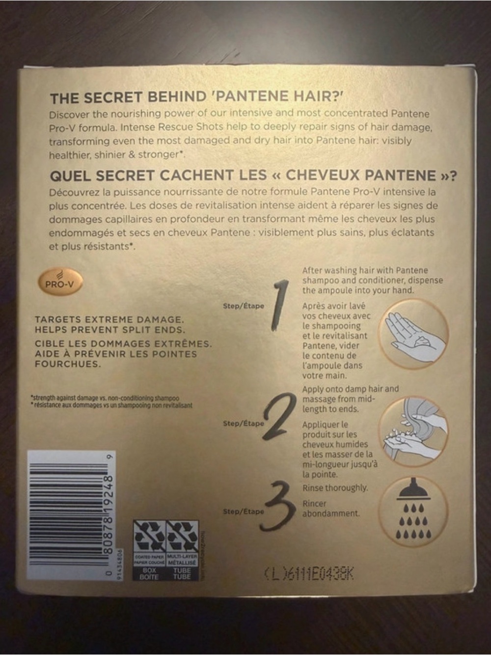 Pantene Miracle Rescue Intense Rescue Shots - Cream - Picture 2 of 2
